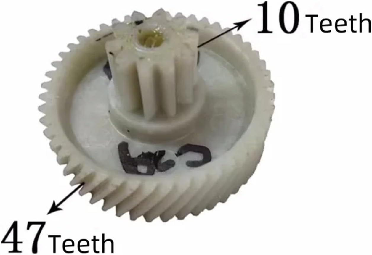 10T-47Teeth Shredder Plastic Gear Accessories Helical Teeth Compatible for Bonsaii C29/C 18Shredder Plastic Gear