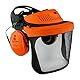 3M PELTOR G5V5CH51 G500 Gesichtsschutz und Gehörschutzkombination, Orange,36