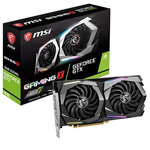 MSI Gaming GeForce GTX 1660 128-Bit HDMI/DP 6GB GDRR5 HDCP Support DirectX 12 Dual Fan VR Ready OC Graphics Card (GTX 1660 Gaming X 6G)