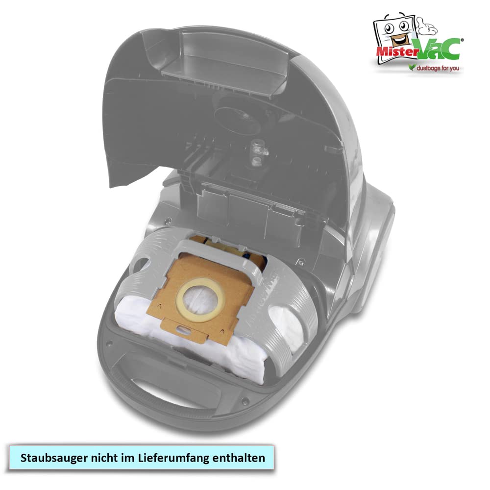MisterVac 10 Sacchetti Per Philips PerformerPro FC9197/91 + Bocchetta Flessibile 64cm