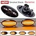 Hacreyatu Dynamic LED Side Marker Turn Signal Lights Indicator Amber For Suzuki Swift Jimmy Vitara SX4 XL7 Splash lgnis APV Alto Grand Vitara (Smoked black)