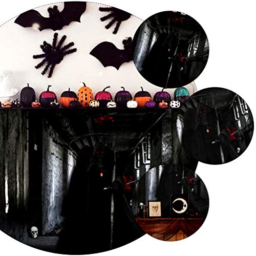 Amosfun pano de fundo para o Dia das Bruxas, decoração de festa para fotografia de Halloween