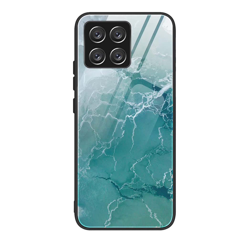 SEAHAI Cover per Honor X6 / Honor X8 5G / Honor 70 Lite, Custodia Protettiva Ultra Sottile ed Elegante in Silicone TPU, Vetro a Colori Sfumato AntiGraffio Antiurto Case, Rosa Blu