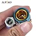 Aupoko R1234YF to R134A Low Side Quick Coupler, R1234YF Low Side Quick Coupler, R12 to R134A Hose Adapter Fitting Connector for Car Air-Conditioning AC Charging