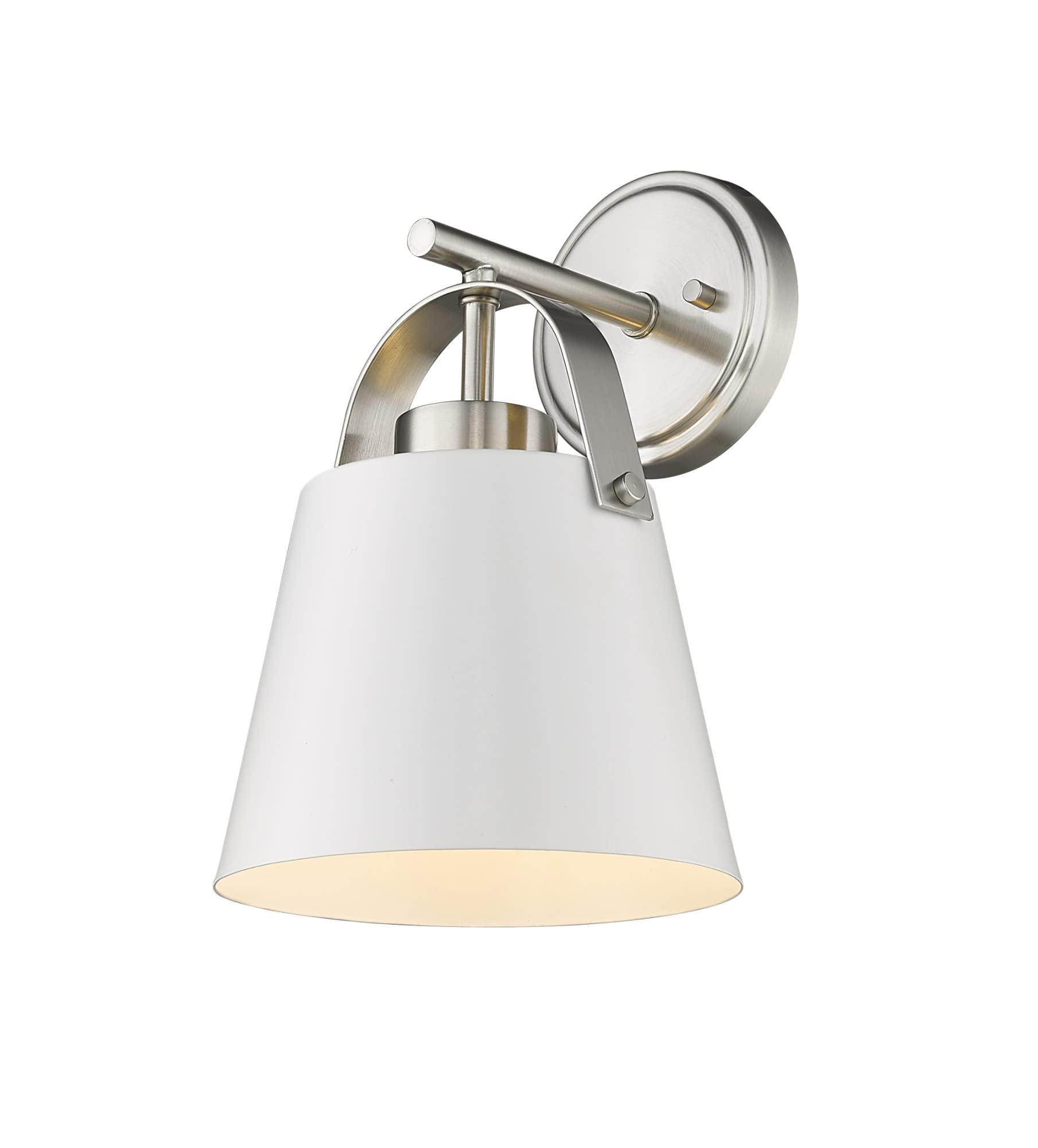uLin•*¨*•.¸♬︎ Z-Lite 1 Light Wall Sconce 726-1S-MW+BN, Nickel - Amazon.com