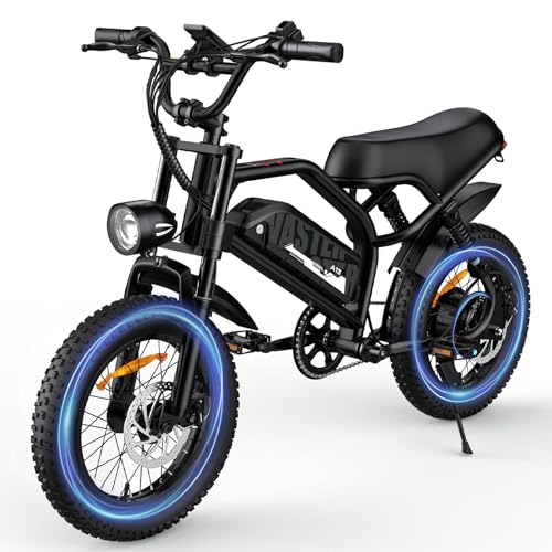 AVDLBIKE Electric Bike, 16'' Fat Tire E-Bike for Teens/Adults, 500W Small E-Bike with 36V/12.8Ah Removable Battery, Up to 20MPH, 45 Mile Range, Electric Dirt/Mountain Bike for Woman/Men A13 image 3