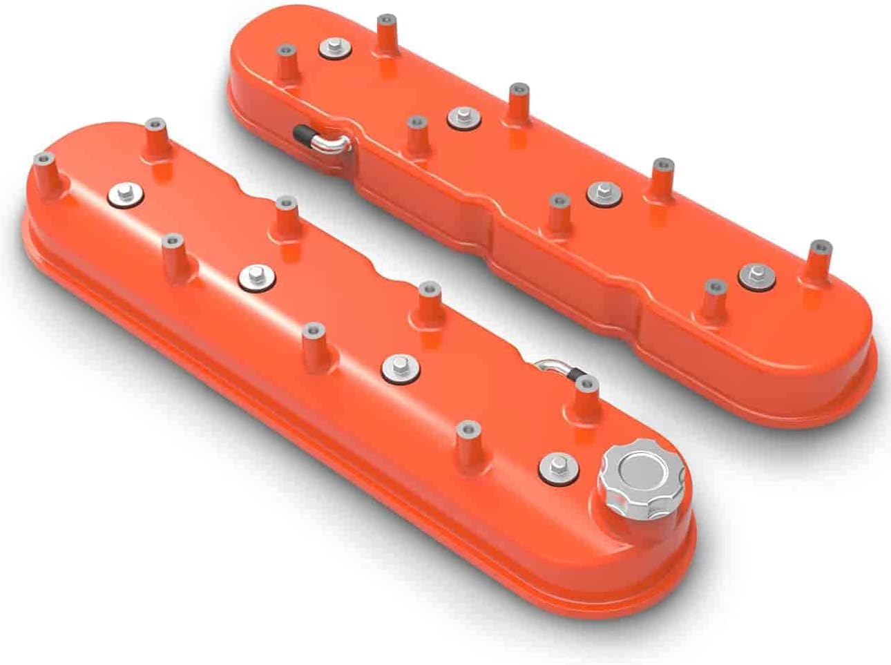Holley 241-164 Tall LS Valve Covers - Factory Orange
