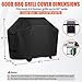 iCOVER Grill Cover 60 inch, BBQ Grill Cover for Outdoor Grill, 600D Heavy Duty Waterproof BBQ Cover, Anti-UV and Rip-Proof Barbecue Cover, Gas Grill Cover for Weber, Char-Broil, Nexgrill, etc