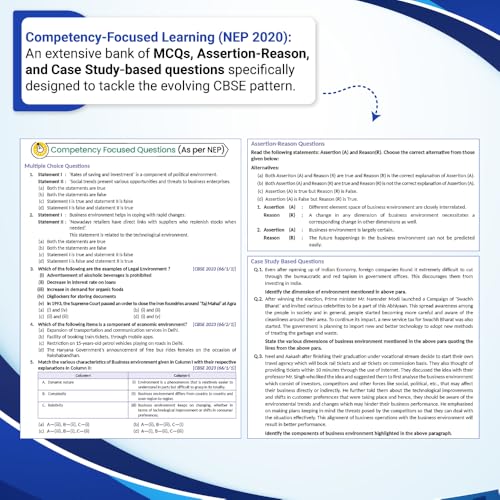 Image of Business Studies for Class 12 (Part 1 & Part 2) | CBSE (NCERT Solved) | Examination 2026 | By Poonam Gandhi