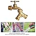 HYDRO MASTER Heavy Duty Brass 2 Way Y Splitter Garden Hose with Comfortable Grip Shut Off Valves, Adapter for Water Tap, Outlet, & Spigot, Includes Extra Rubber Washers