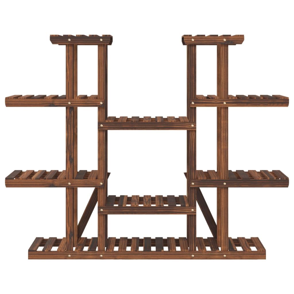 vidaXL Soporte para Flores Madera Maciza de Abeto 110x25x110,5 cm, Soporte para Plantas, Soporte para Flores de Madera, Soporte de Plantas de Exterior