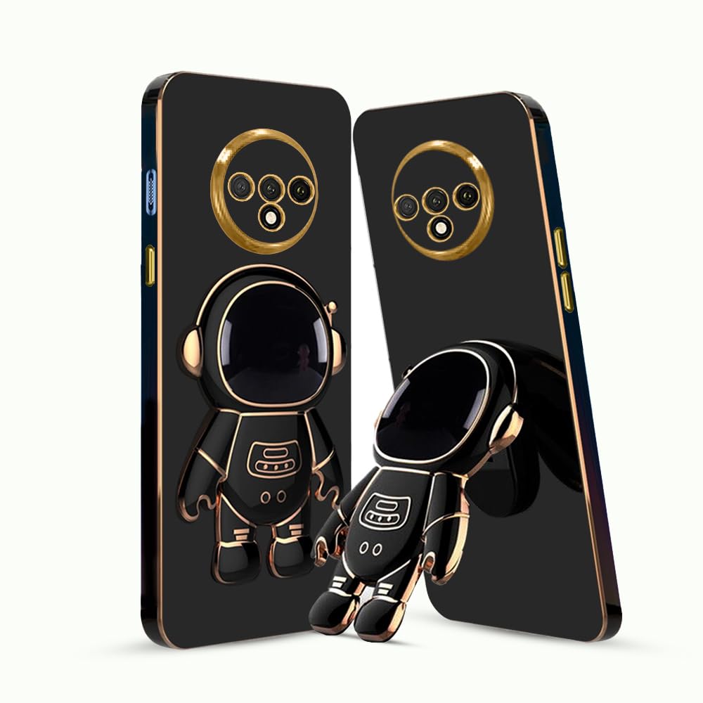 KARWAN®️ 3D Astronaut with Folding Stand Back Cover Case Compatible for OnePlus 7T | Slim electroplated case | Stand case | Soft TPU | Space Astro Theme | Camera Protection-Black (B0C7LDLCZP) Amazon Price History, Amazon Price Tracker