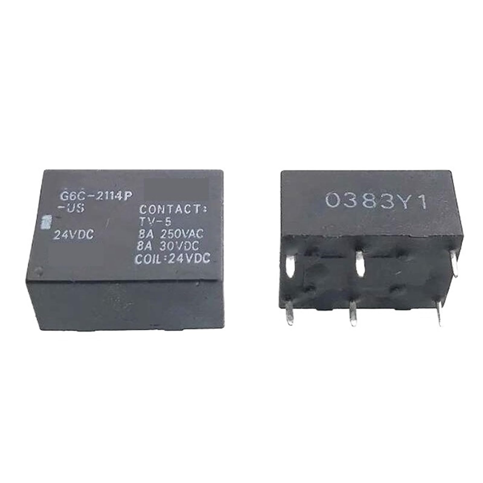 Relais G6C-2114P-US 24VDC 8A commutateur 6PIN tension 24V