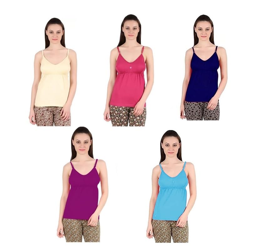 GMRWomen's/Girls Bra Camisole Combo Pack of 5 - (S,M,L,XL,XXL)