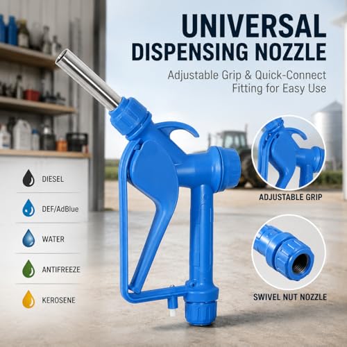 Electric Drum Pump with120V AC/12V DC Power, 55 Gallon Drum Pump Electric, Built-in 2-Inch Bung Adapter, 5 GPM Flow Rate,Telescoping Suction Tube 34" to 49" Suitable for Diesel, DEF, Water, Antifreeze by YSVORTOT - Image 7