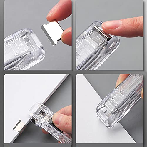 Mollensiuer LYJ1115(1) 1 Piece Portable Transparent Plastic Handheld Paper Clam Dispenser Paper Clipper thumb #4