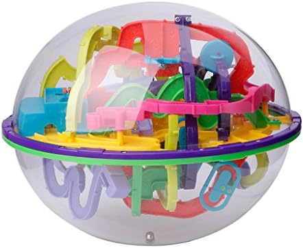 Kocome 299 Barriers 3D Magic Intellect Ball Balance Maze Game Puzzle Globe Toy Kid Gift