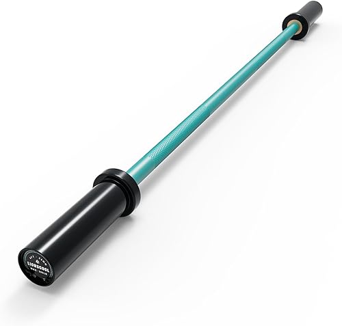 Miniatura 16 de LIONSCOOL Barra prémium de 4 pies/4.9 pies/6 pies para entrenamiento de fuerza y levantamiento de pesas olímpico, barra de 2 pulgadas para Barra