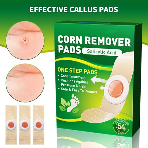 Image of Corn Remover, 54 Packs Corn Removers for Feet, Corn Removers for Toes, Corn Removal for Foot Corn Plasters for Feet