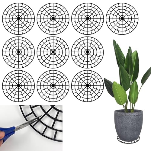 KKONHII 10 PCS Plant Riser for Pots In/Outdoor, Patio & Deck Floor Protector Flower Plant Stands 12 inch Adjustable Pot Risers Plant Trivets Pot Elevator Deck Planter Base Protect Deck & Patio Floor
