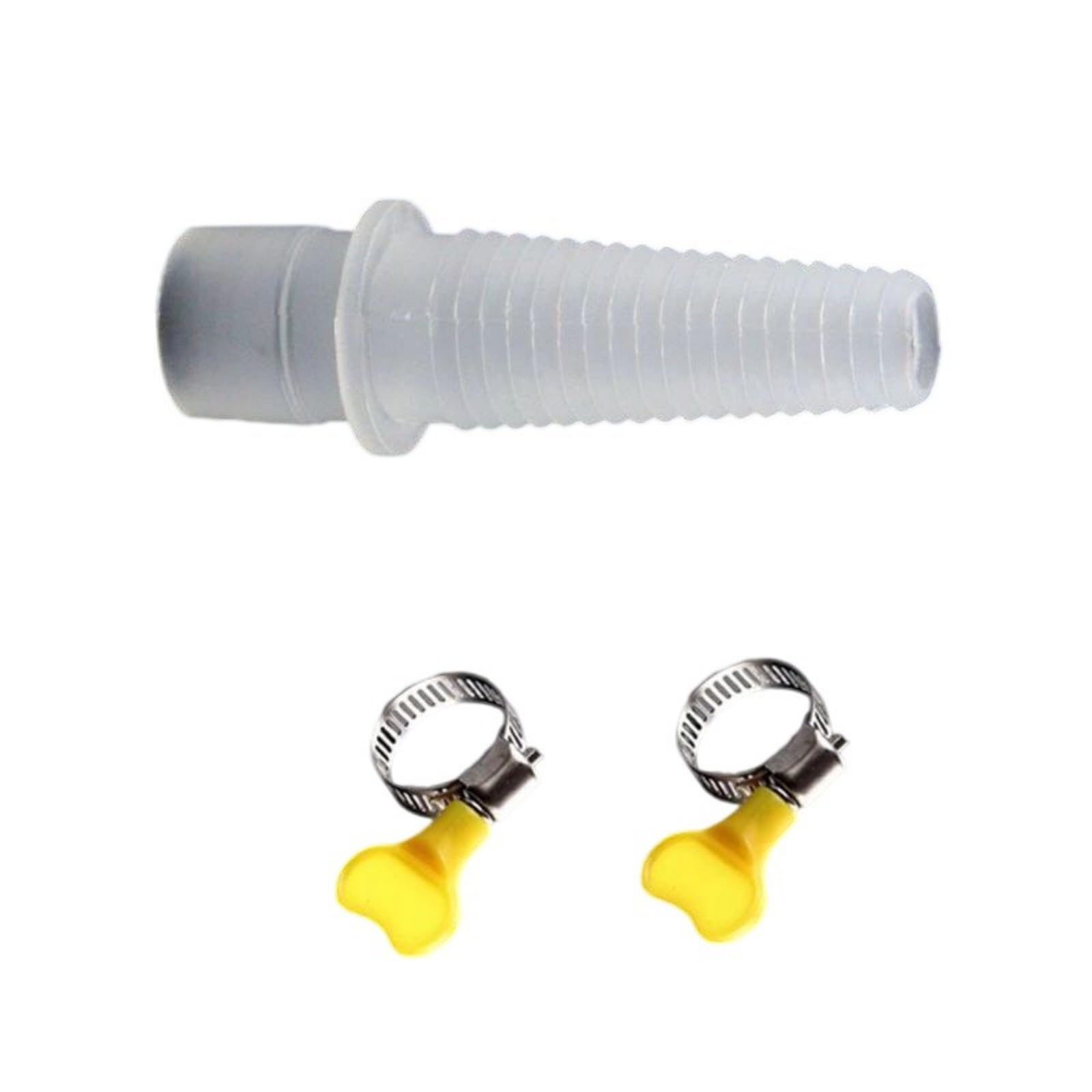 Tfaoys 1 Connector 2 Clamps Portable Air Conditioning Drain Hose Drain Pipe Leakproof Hose Set Replacement Accessories Flexible Pvc Drainage Pipe