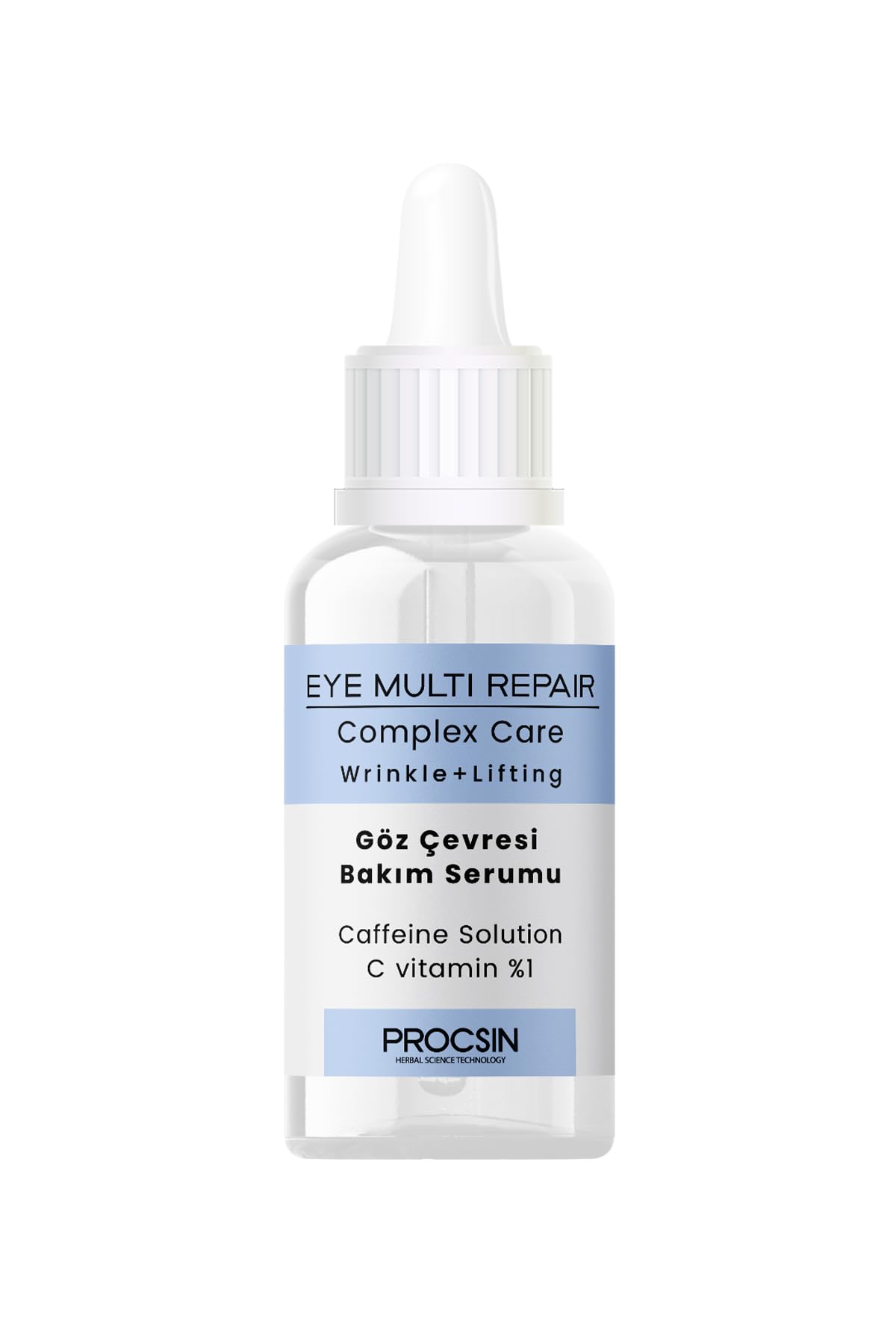 PROCSIN Göz Çevresi Bakım Serumu, Kırışıklık Karşıtı & Yoğun Nemlendirici, Morluk ve Şişlik Giderici, Aydınlatıcı & Onarıcı Bakım, 20 ML