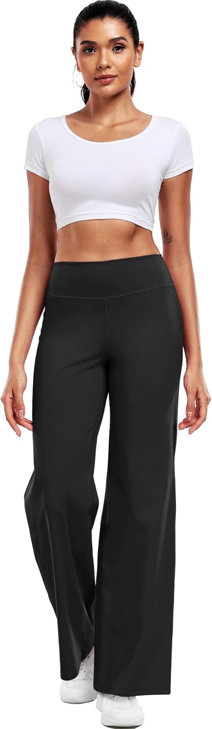 CADMUS Yoga Pants for Women Wide Leg Trousers High Waist Stretch Casual Lounge Sweatpants - Image 8