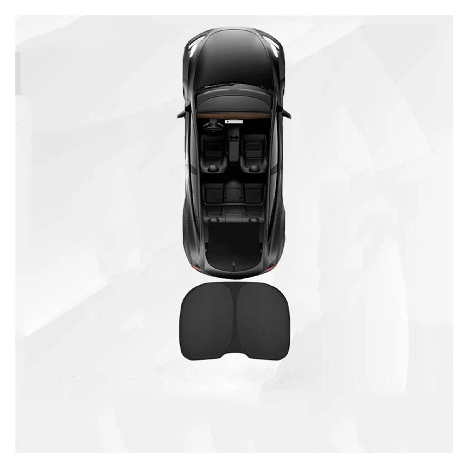 Car Full Covers Sunshades Privacy Sun Shade Custom-Fit Side Window Sunroof Sunshade Blind Shading For Camping Rest For Tesla For Model 3 For Highland 2023 2024 Car Sunshade(Rear Windshield)