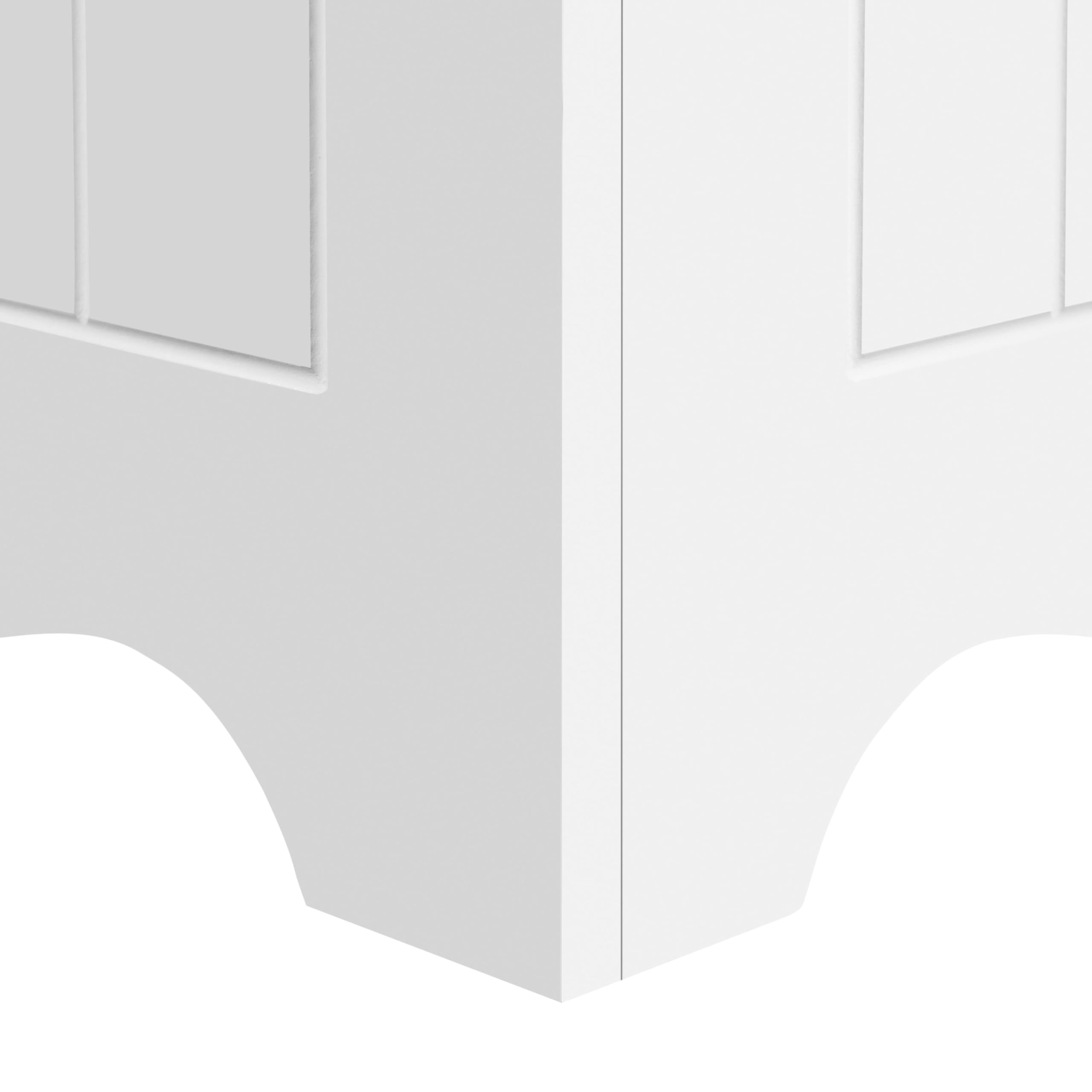 Yaheetech Mobiletto Portabiancheria da Bagno Cesto Sporco con Coperchio Armadietto Salvaspazio Organizzazione Bucato 39,5 × 39,5 × 61 cm