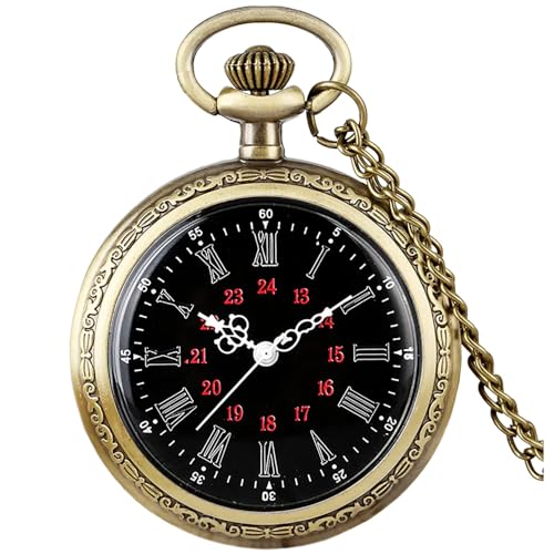 Image of Vintage Quartz Pocket Watches for Men with Chains, Analog Pocket Watch for Women, Gifts for Dad /Grandpa Gifts for Him for Birthday