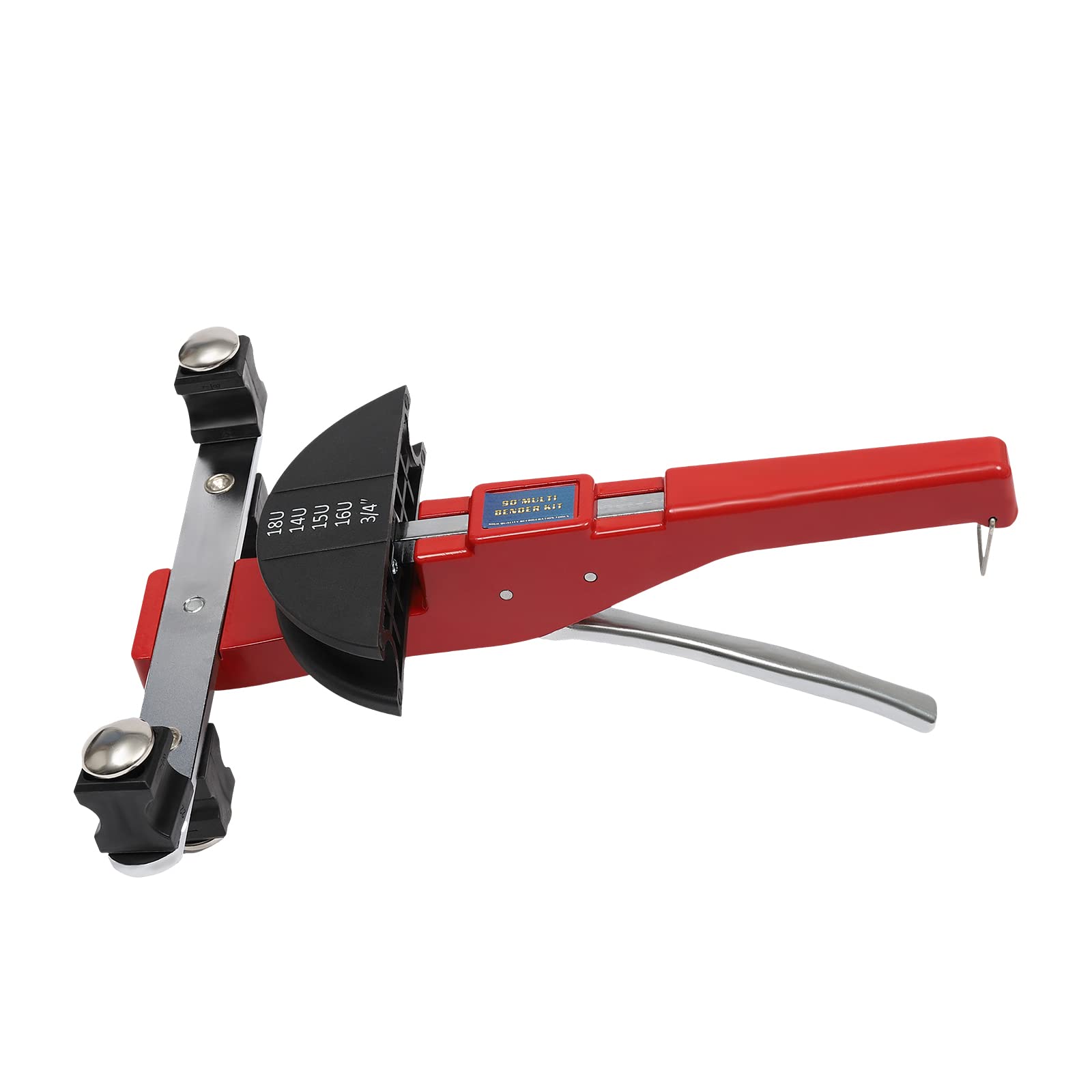 CT-999 Ø 6-22 mm ręczna giętarka do rur z przecinakiem do rur, giętarka miedziana 90° z 7 głowicami do gięcia rur miedzianych, rur aluminiowych, cienkościennych rur ze stali nierdzewnej, czerwona