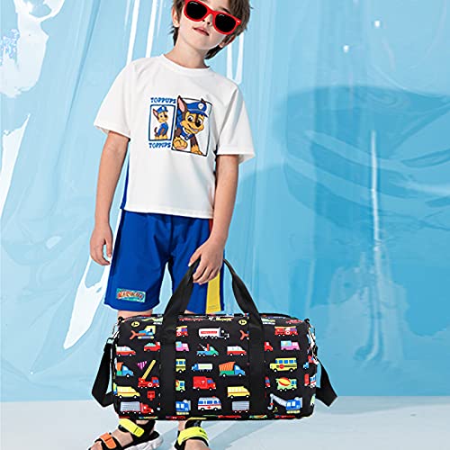 Kids Duffle Bag For Boys Girls Water Resistant Small Gym Bag Overnight Weekender Travel Tote With Shoe Compartment And Wet Pocket #TOP6