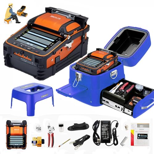 Image of SM&MM Six Motor Core Alignment Fiber Fusion Splicer Automatic FTTH Fiber Optical Welding Splicing 5S Heating 15S (Ai-9)