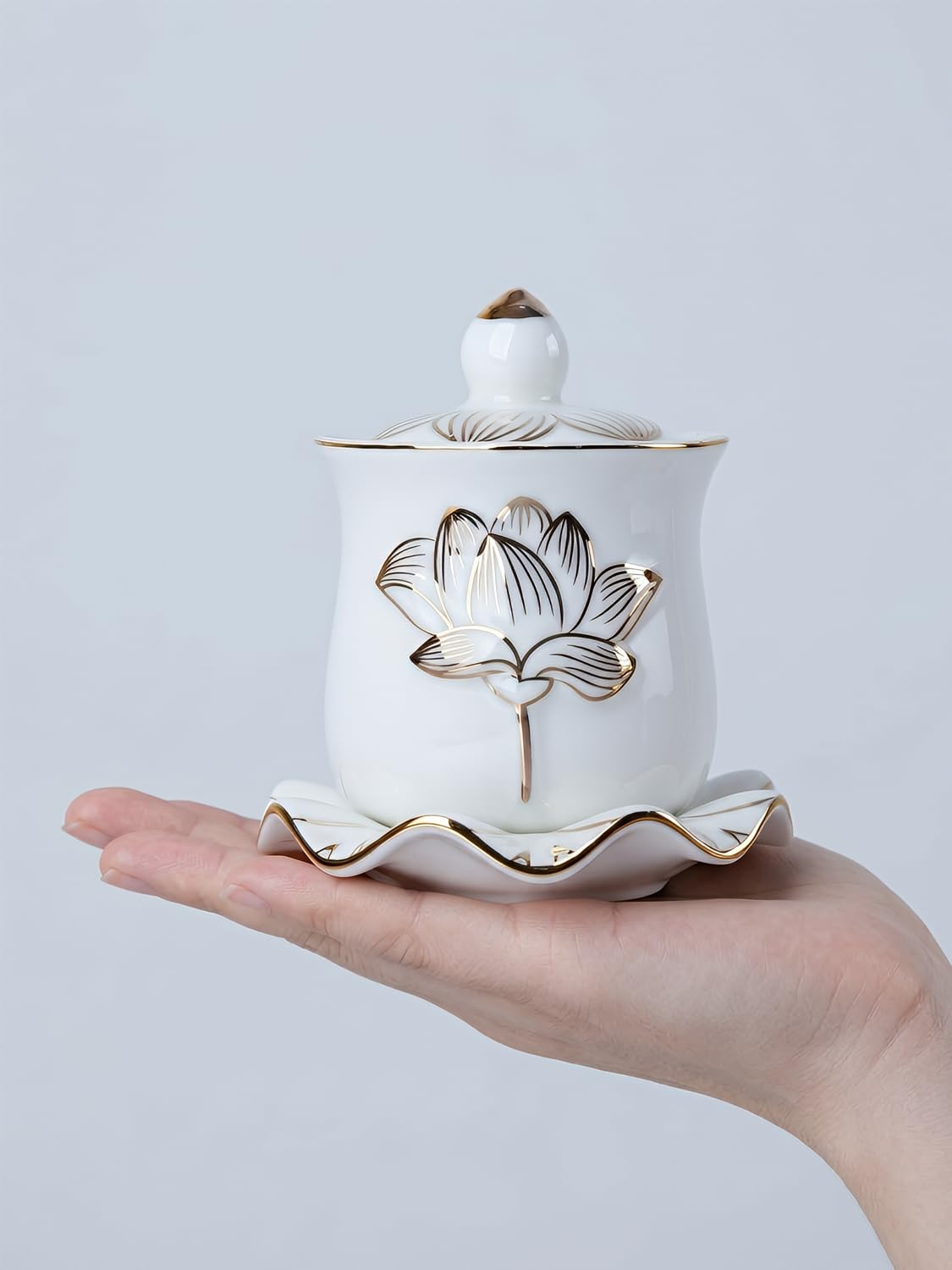 Amazon.com | Houlu Ceramic Altar Cup, Holy Water Offering Cup