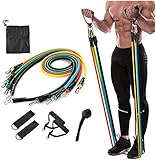 8 Best Exercise Resistance Bands in India: Easy Muscle Building 7 ADTALA Latex Material Resistance Bands 11 pcs Set of...