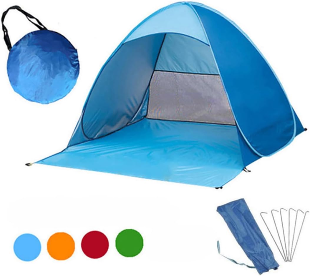 HANABASS Portable Automatic Sun Shelter Tent Beach Canopy for Camping Fishing and Outdoor Activities Lightweight Durable Protection from Sun and Elements