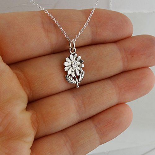 FashionJunkie4Life Sterling Silver, Gold, and Bronze Flower Charm Necklaces for Women3