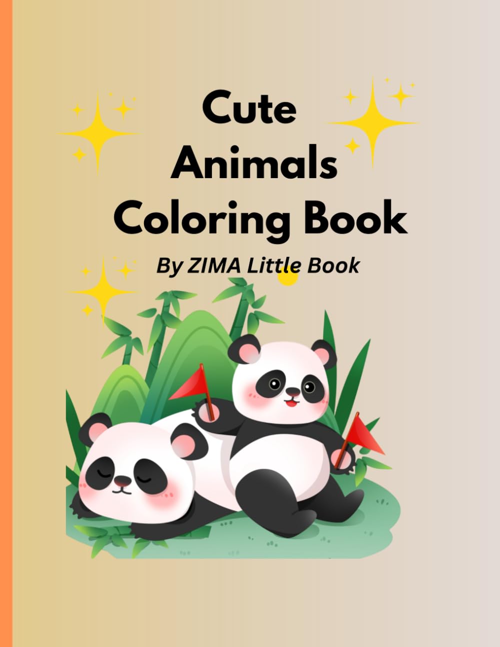 Cute Animals Coloring Book: Cute Animals coloring book for Toddlers Ages 2–4