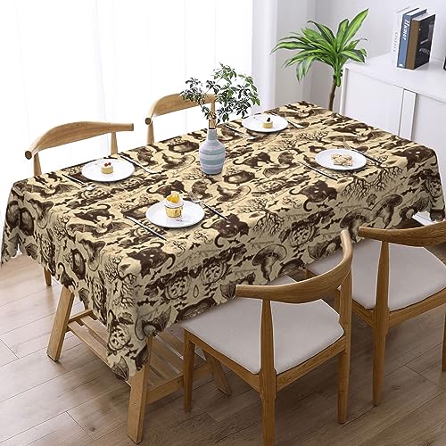 Nappe rectangulaire imprimée de qualité supérieure pour une nappe de table décorative durable - 3