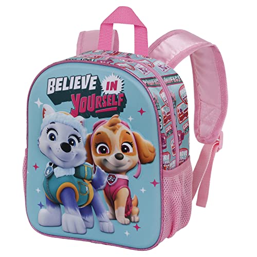 Paw Patrol La Patrulla Canina Believe, Mochila 3D Pequeña, Multicolor