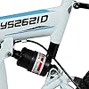 Xspec 26" 21 Speed Folding Mountain Bike Bicycle Trail Commuter, White #5