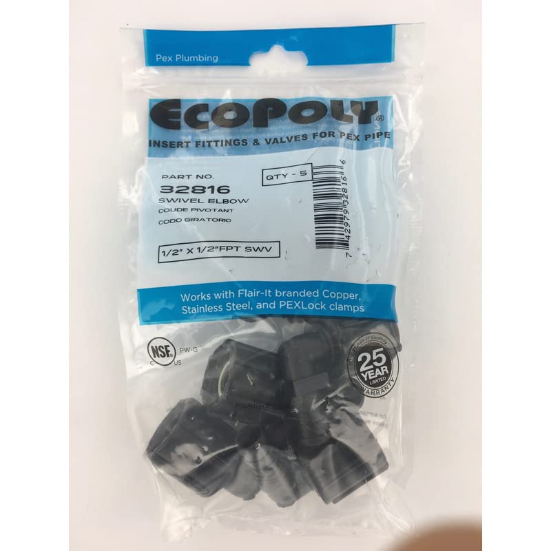 Ecopoly 32816 SWV Elbow, 1/2