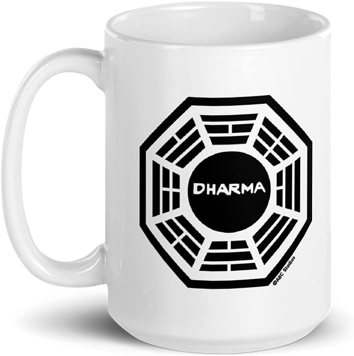 ABC Lost Dharma Logo White Mug