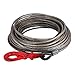 Mophorn Winch Cable 3/8Inchx 75Ft Replacement Wire Rope 4400LBS Fiber Core Self Locking Swivel Hook