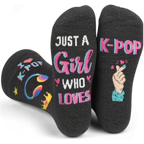 GOLIN K-pop Gifts for Teen Girls Women Cute Korean Kpop Drama Socks Birthday Stocking Stuffers for Music Lovers