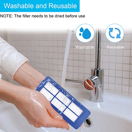 EATBALE Replacement Spares Parts for Eufy Robovac G10 Hybrid, Robovac G30 Hybrid, RoboVac 11S Max, RoboVac 15C Max, RoboVac 30C Max Robot Vacuum Cleaner, 4 HEPA Filter, 4 Side Brush, 1 Cleaning Brush - Image 4