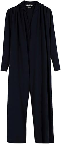 JACQUEMUS Mono Navy Le Souk de Lana Virgen de segunda mano
