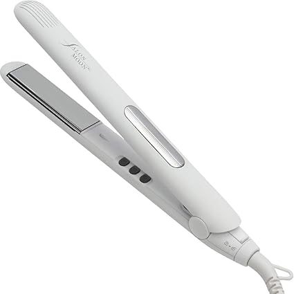 Amazon Salonmoon ストレート ヘアアイロン 24mm 15mm Newモデル チタニウムプレート 新搭載 ストレートアイロン フローティング クッション プレート プロ仕様 80 最高温度 230 デジタル温度表示 海外対応 メーカー正規品 一年間保証 24mm プレート