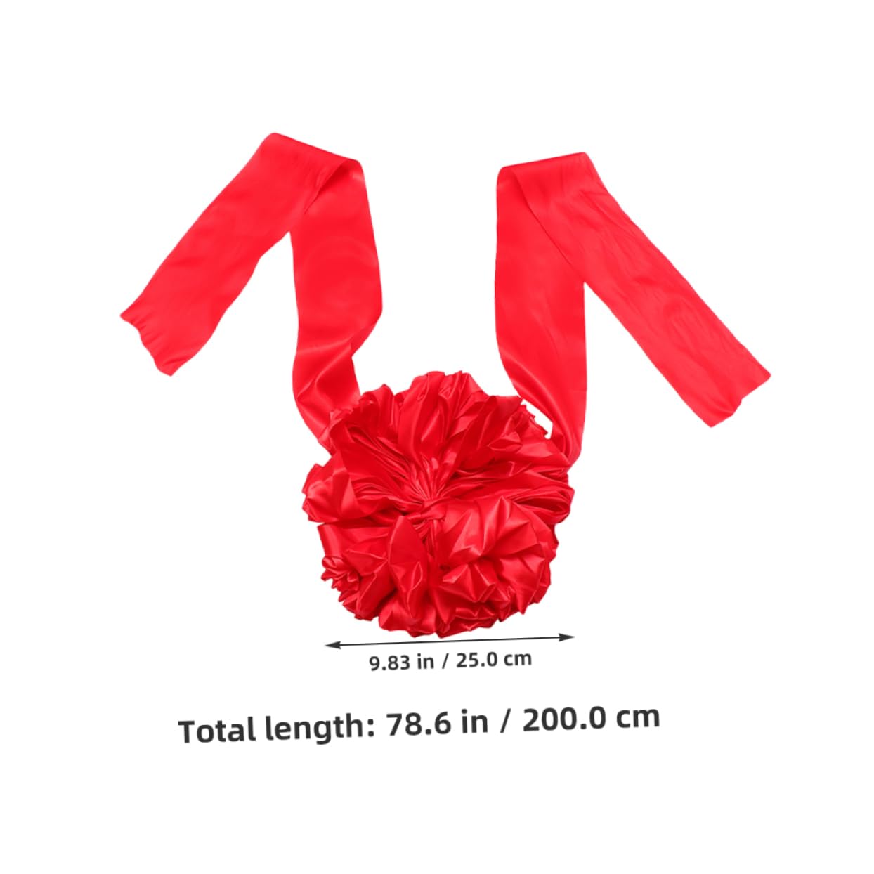 Vaguelly 25cm Big Red Flower Ball Cloth Flower Balls Decorative Centerpiece for Events
