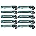 MotoProducts 10 Turquoise Retractable Utility Knife Wholesale 6 inch Manual Lock Box Cutter Snap Off Blade